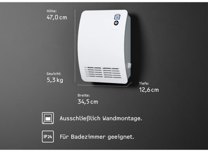 Immagine prodotto Stiebel Eltron Riscaldatore rapido CK 20 Premium, 2kW per circa 25 m², testato VDE, display LC, timer (2000 W)