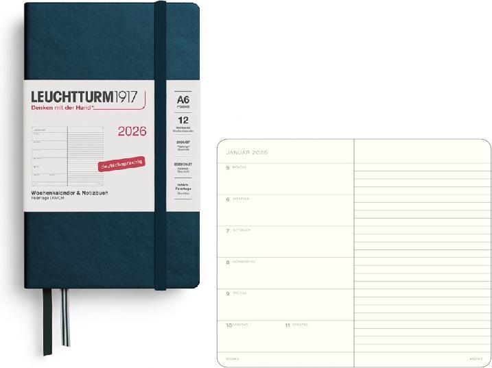 Immagine prodotto Leuchtturm1917 Leuchtturm 1w/S Pocket Hc D.Sea (A6, 1 settimana / 1 pagina)