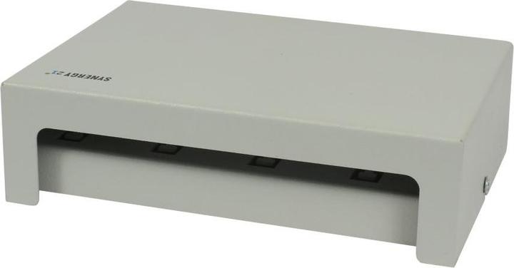 Actual product image Synergy 21 Keystone module support patch panel for 8x TP module surface-mounted metal light grey