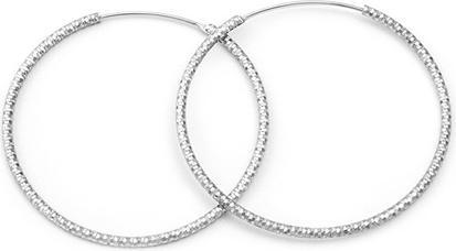 Immagine prodotto Beneto Orecchini tondi di lusso in argento AGUC787 - Diametro: 2.5 cm (L)