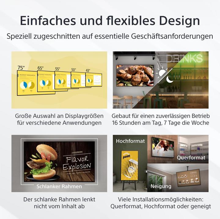 Actual product image Sony FW-50EZ20L 50IN LED 4K (3840 x 2160 Pixels, 50")