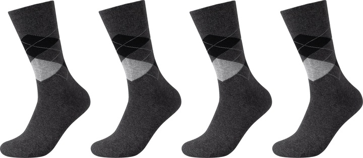 Immagine prodotto Camano Uomo ca-soft classic argyle calze 4p (confezione da 4, 43, 46)