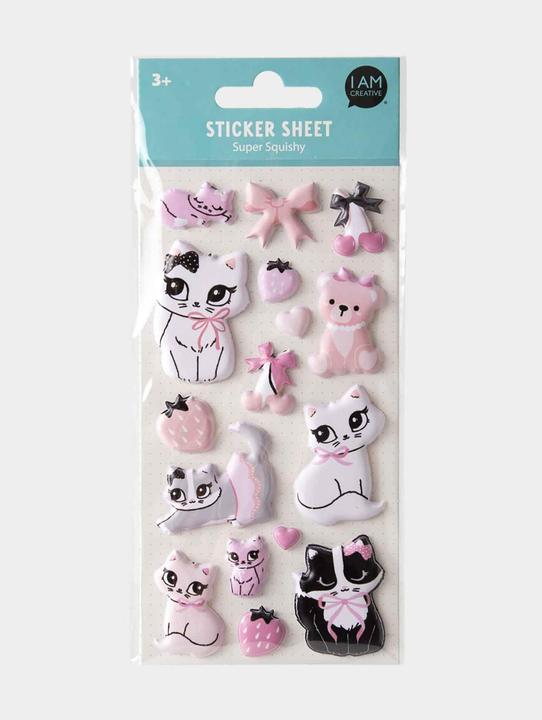 Immagine prodotto I Am Creative Sticker Puffy Katze, 9 x 21 cm (1 Adesivo)