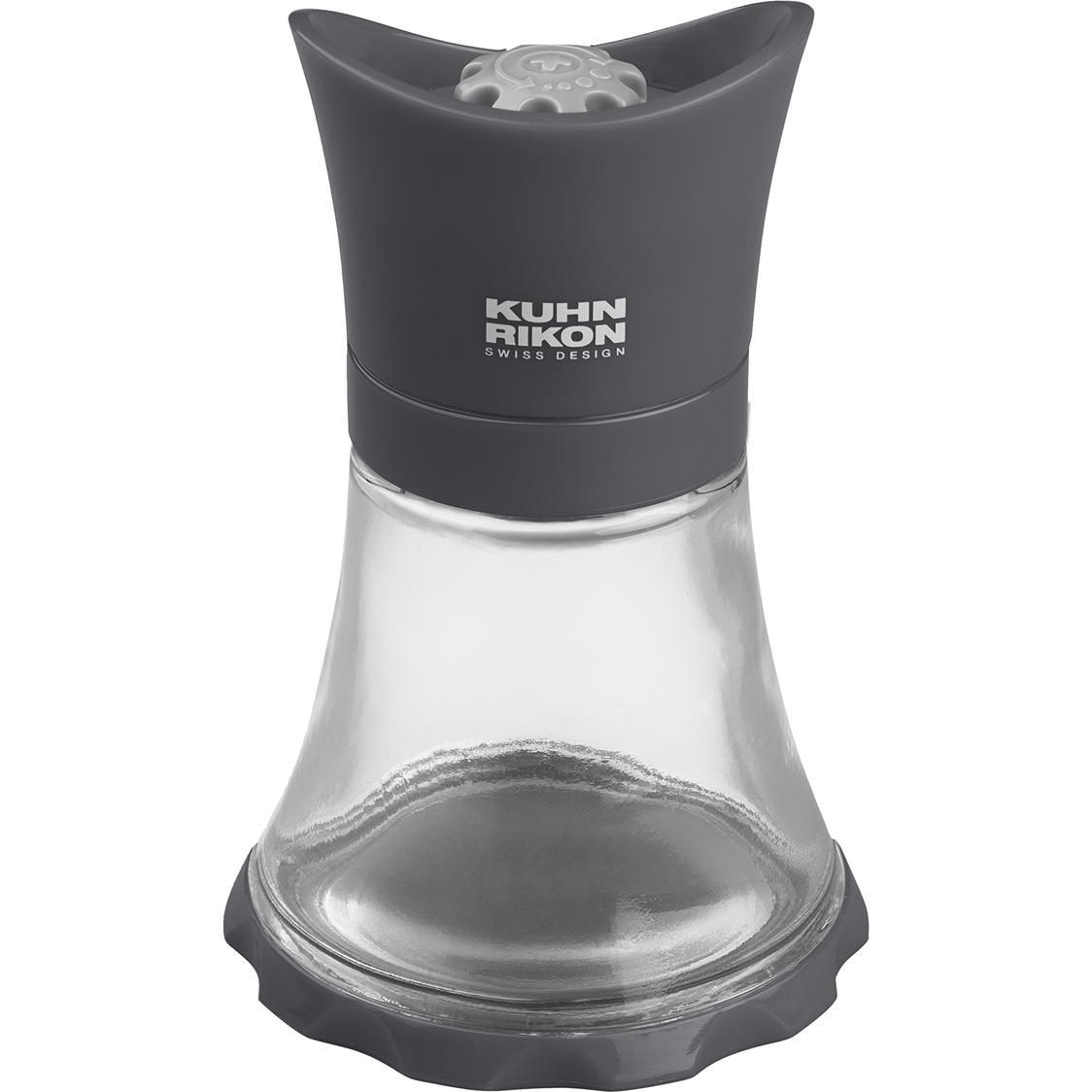 6x Kuhn Rikon Vase, Pfeffermühle + Salzmühle, Grau