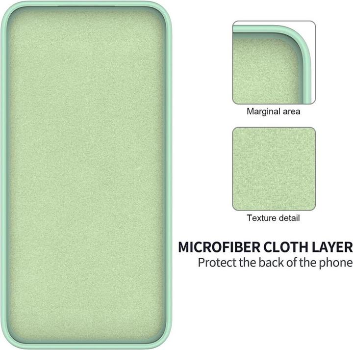 Actual product image Cover-Discount OPPO A79 5G - Silicone rubber case green (Oppo A79)