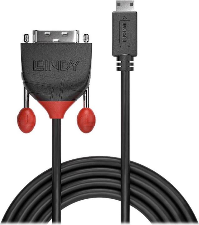 Produktbild Lindy mini HDMI (Typ C) — DVI (3 m, DVI, HDMI, 1.4)