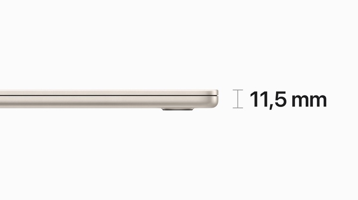 Actual product image Apple MacBook Air – 2023 (15", M2, 8 GB, 256 GB, DE)