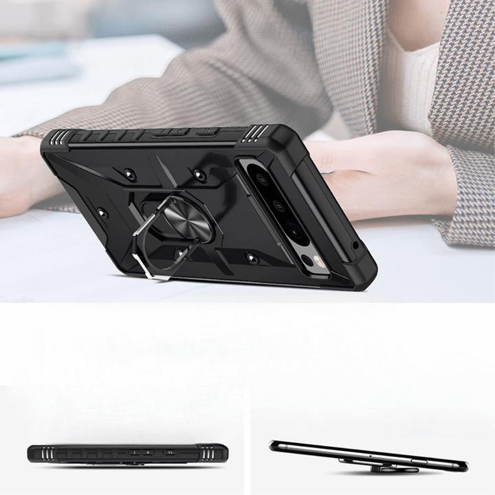 Produktbild Cover-Discount Google Pixel 8 - Armor Case mit Kickstand schwarz (Google Pixel 8)