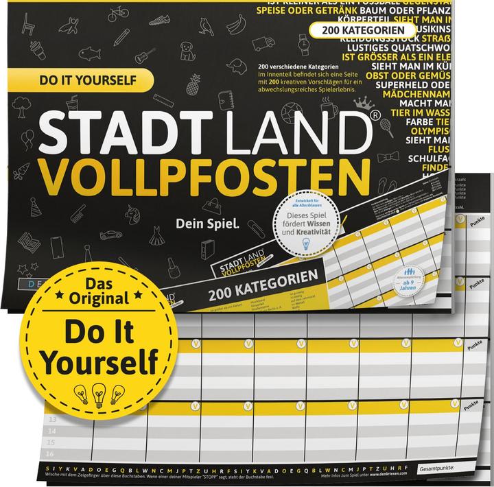 Image du produit Denkriesen Ville Pays Poteau - Do It Yourself Edition - Ton jeu (Allemand)
