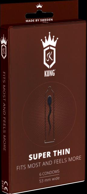 Produktbild Kung Super Thin» Fits Most and Feels More - 6 superdünne Kondome mit 35% weniger Wandstärke (6 Stk.)