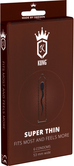 Produktbild Kung Super Thin» Fits Most and Feels More - 6 superdünne Kondome mit 35% weniger Wandstärke (6 Stk.)