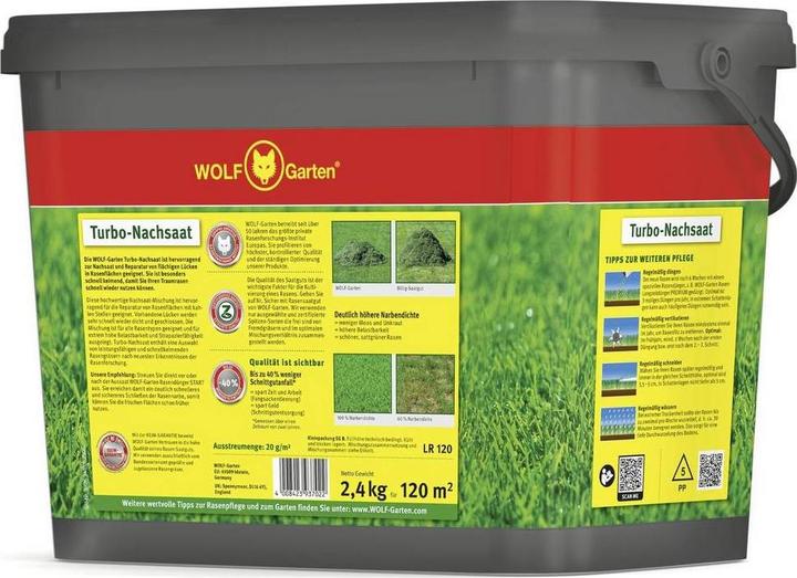 Immagine prodotto Wolf-Garten 3826052 - LR 120 TURBO-NACHSAAT 1 St. (Risemina del prato)