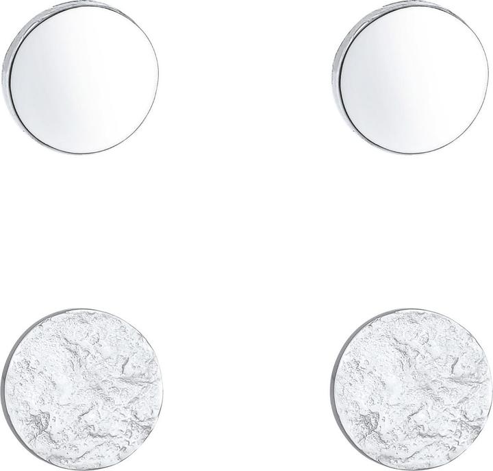 Actual product image Elli Basic ear studs, geo, circle, organic (925 sterling silver)