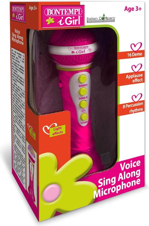 Actual product image Bontempi Karaoke microphone with lighting effects