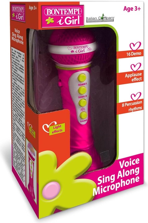 Immagine prodotto Bontempi Microfono Karaoke con effetti luminosi