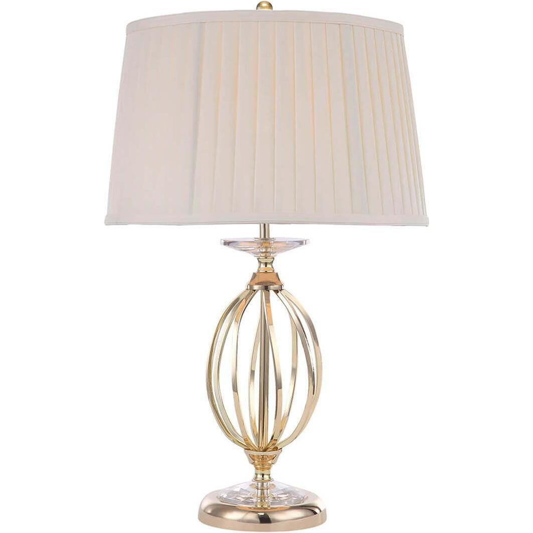 Thumbnail - Elstead Lighting, Tischlampe, Aegean Tischleuchte E27 Poliertes Messing Elfenbein (E27)