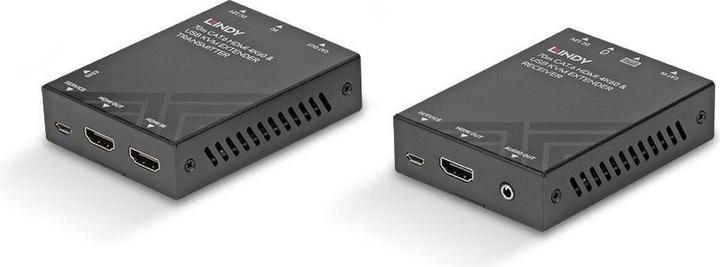 Image du produit Lindy 70m Cat.6 HDMI 4K60, USB & Audio KVM Extender