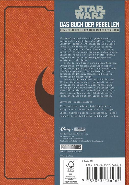 Produktbild Panini Star Wars: Das Buch der Rebellen (Deutsch, Daniel Wallace, Andreas Kasprzak, 2018)