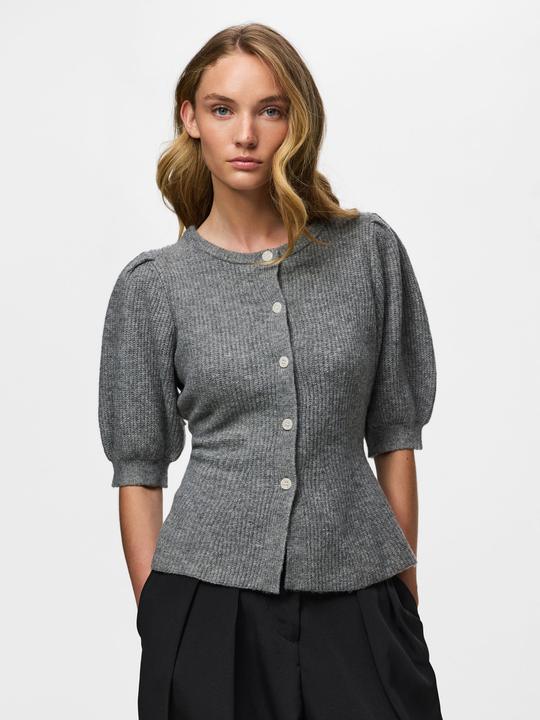 Produktbild Pieces Pcsilly Ss Puff Knit Cardigan Noos Bc (XL)