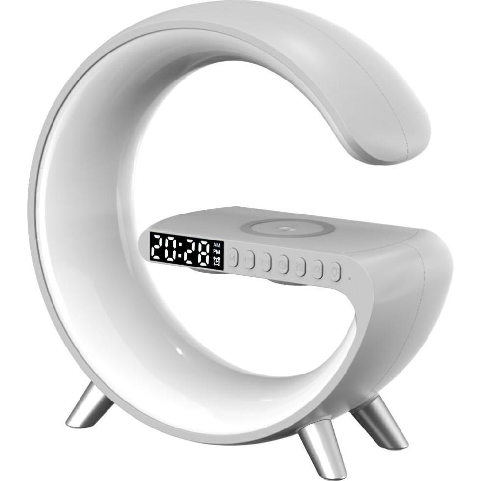 Beline, Lampada da tavolo, Multifunctional Lamp MajesticLine with alarm clock and bluetooth speaker whiteZapytaj Chat