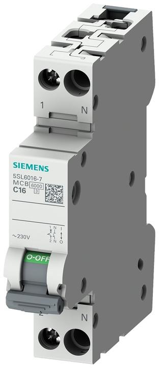 Siemens 5SL6016-6 PROTEZIONE DI LINEA 6KA 1+N-POLE/1TE B16