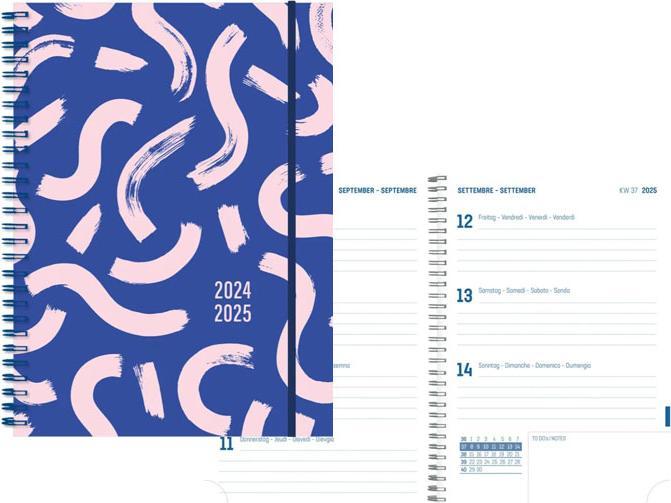 Immagine prodotto Simplex Agenda dello studente Emozioni 24/25 500218.25 1W/2S Astratto ML 12x16.5cm (A6, 1 mese / 1 pagina)