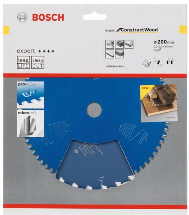 Image du produit Bosch Professional Zubehör Lame de scie circulaire Expert for Construct Wood, 200 x 30 x 2,0 mm, 30