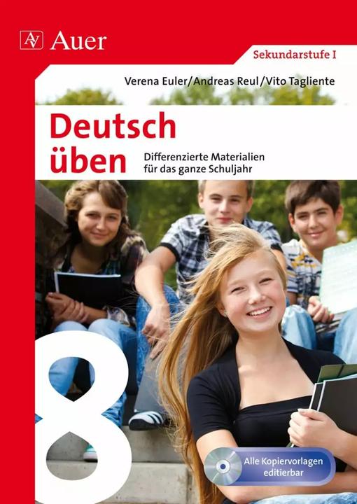 Produktbild Deutsch üben Klasse 8 (Deutsch, Andreas Reul, Verena Euler, Vito Tagliente, 2022)