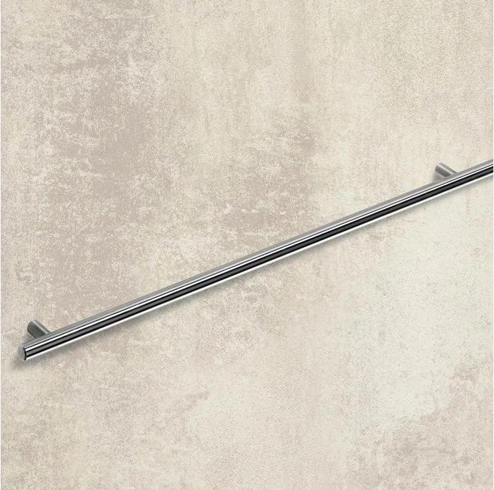 Actual product image Hettich Furniture handle Salvia brushed stainless steel 128 mm Ø 10 mm