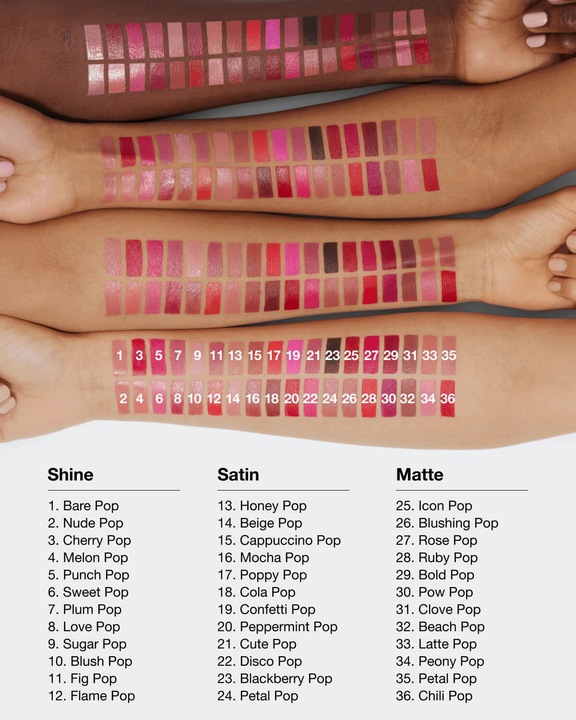 Produktbild Clinique Pop Longwear Lipstick Shine Bare Pop (Bare Pop)