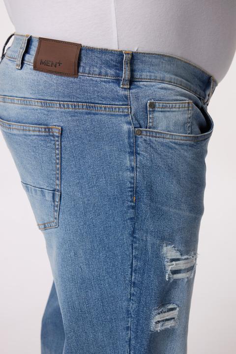 Image du produit Men+ Jeans, Bauchfit, Regular Fit, 5-Pocket, Destroys, bis Gr. 72 (54)