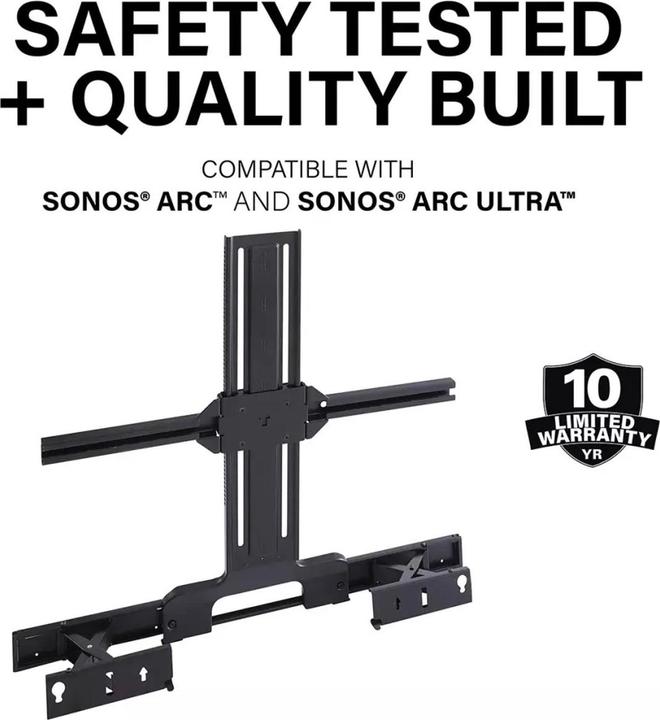 Produktbild Sanus TV-Halterung für Sonos ARC (1 Stk., Wandmontage, Höhenverstellbar, Drehbar)