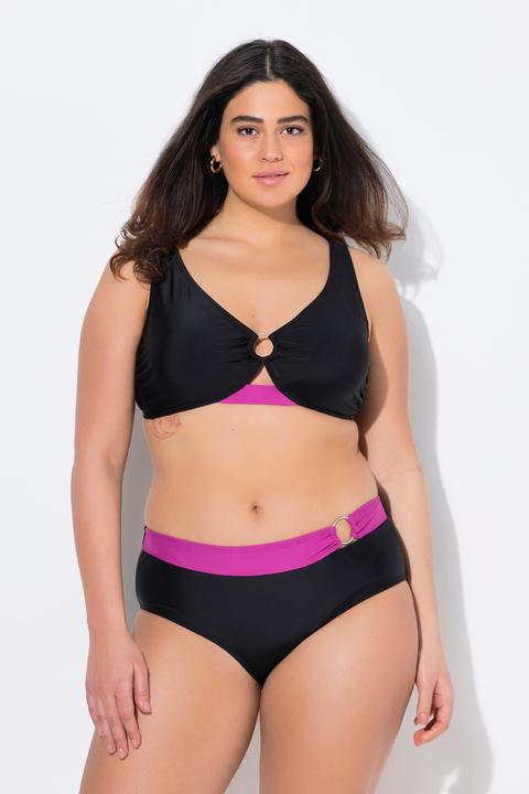 Produktbild Ulla Popken Bikini, Zierring, Softcups, Träger verstellbar, recycelt (46)