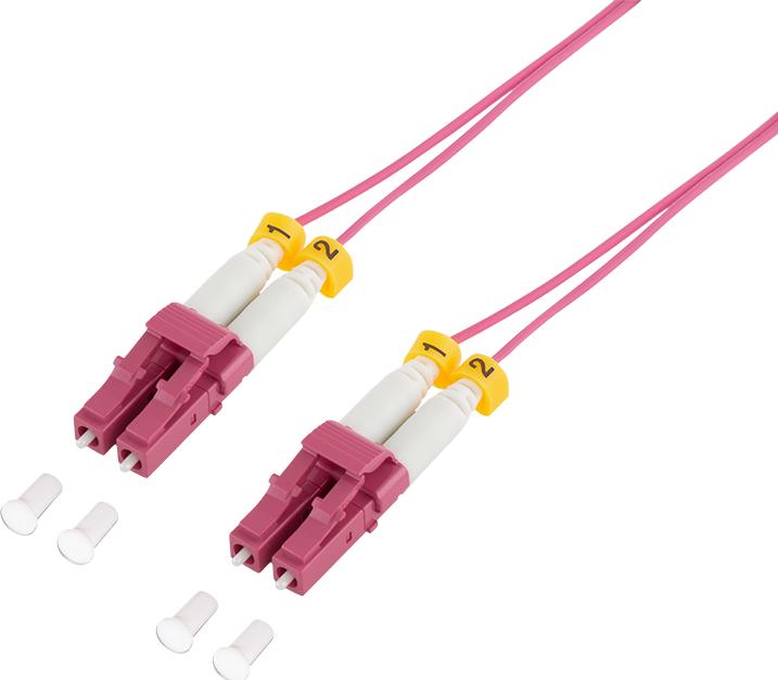 Produktbild LogiLink Extra dünnes OM4 LWL Patchkabel LC-LC Duplex, 2,0 m (2 m)