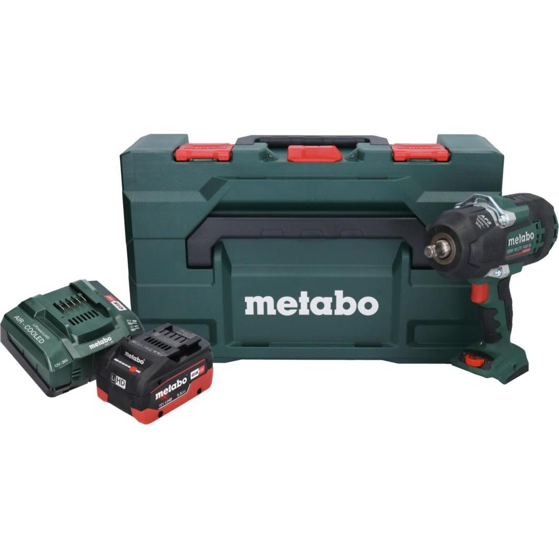Thumbnail - Metabo, Bohrmaschine + Akkuschrauber, SSW 18 LTX 1450 BL Akku Schlagschrauber 18 V 1450 Nm Brushless + 1x Akku 5,5 Ah + ...