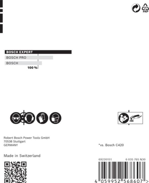 Image du produit Bosch Professional Zubehör EXPERT M480 Jeu de filets abrasifs, 93 x 93 mm, 6 pièces (120, 180, 80)