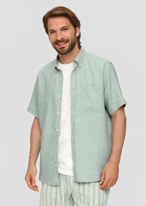 Immagine prodotto s.Oliver Hemd Kurzarmhemd aus Leinen (S)