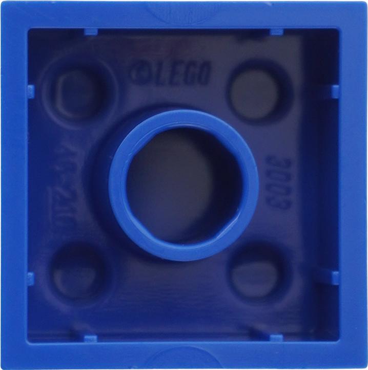 Actual product image LEGO 2x2 bricks blue - 50 pieces - Blue bricks 3003 (3003, LEGO Accessories)
