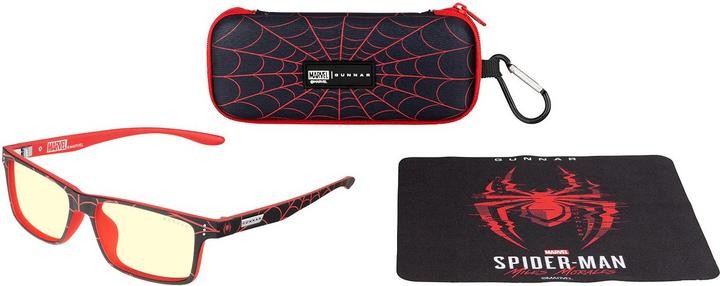 Actual product image Gunnar Gaming glasses Cruz 12+ Spiderman Miles Morales Amber