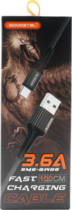 Somostel Cable USB USB-A - USB-C 1 m Czerwony (025697) (1 m, USB 2.0)