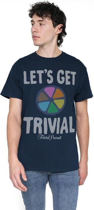 Actual product image Hasbro Gaming Mens Let's Get Trivial T-Shirt (M)