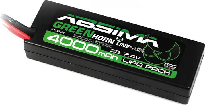Produktbild Absima Modellbau-Akkupack (LiPo) 7.4 V 4000 mAh Softcase T-Stecker (7.40 V, 4000 mAh)