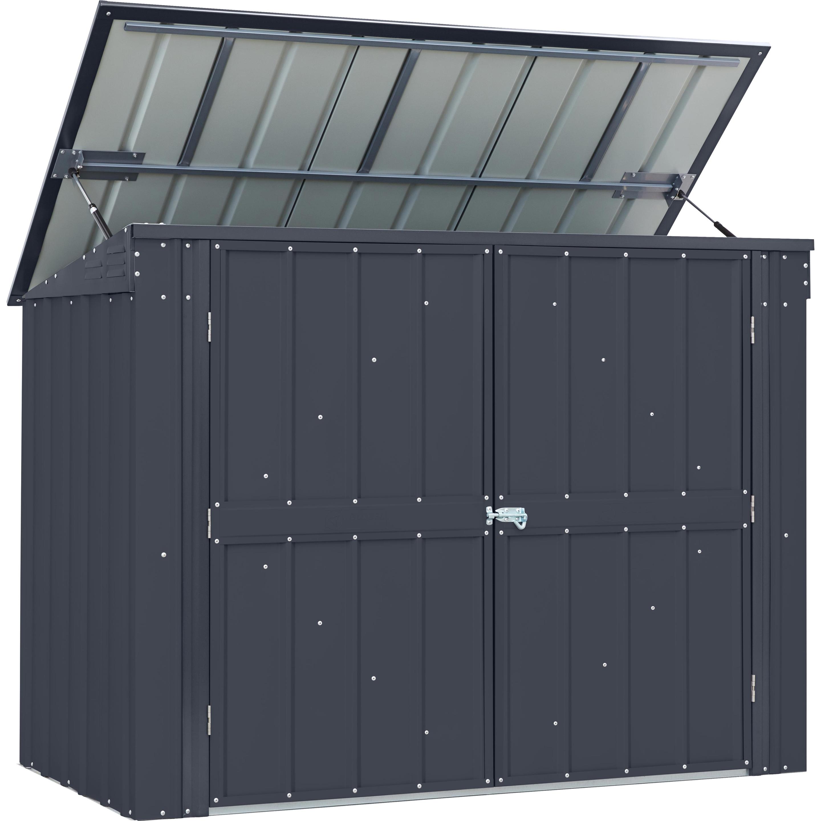 Thumbnail - Globel, Gartenhaus + Gartenschrank, Mlltonnenbox 5x3 171x95x132 cm anthrazit