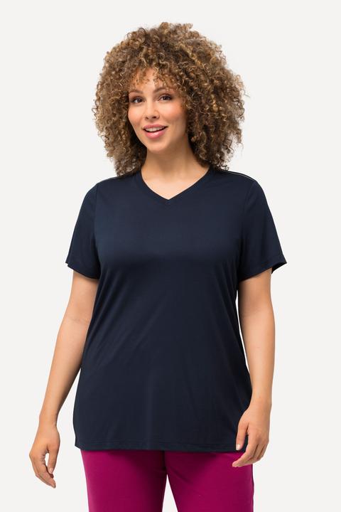 Produktbild Ulla Popken Funktionsshirt, antibakteriell, V-Ausschnitt, Halbarm (46, 48)