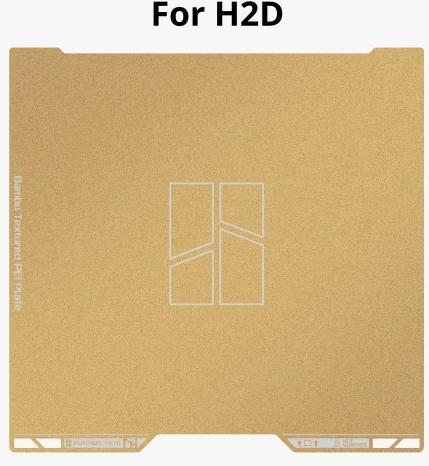 Actual product image Bambu Lab double-sided structured PEI plate H2D (Printing bed)