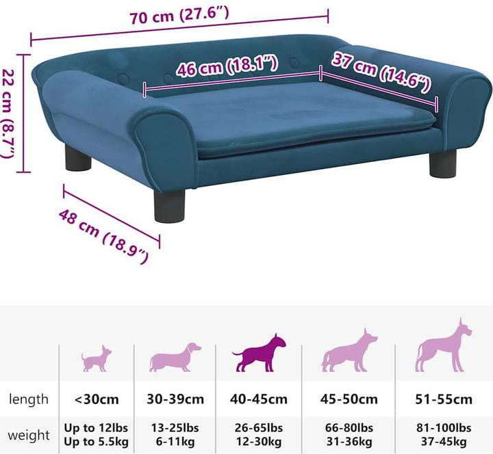 Actual product image vidaXL Hundebett (Dog)