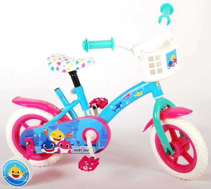 Actual product image Volare Ocean children's bike - unisex - 10 inch - pink blue - fixed gear