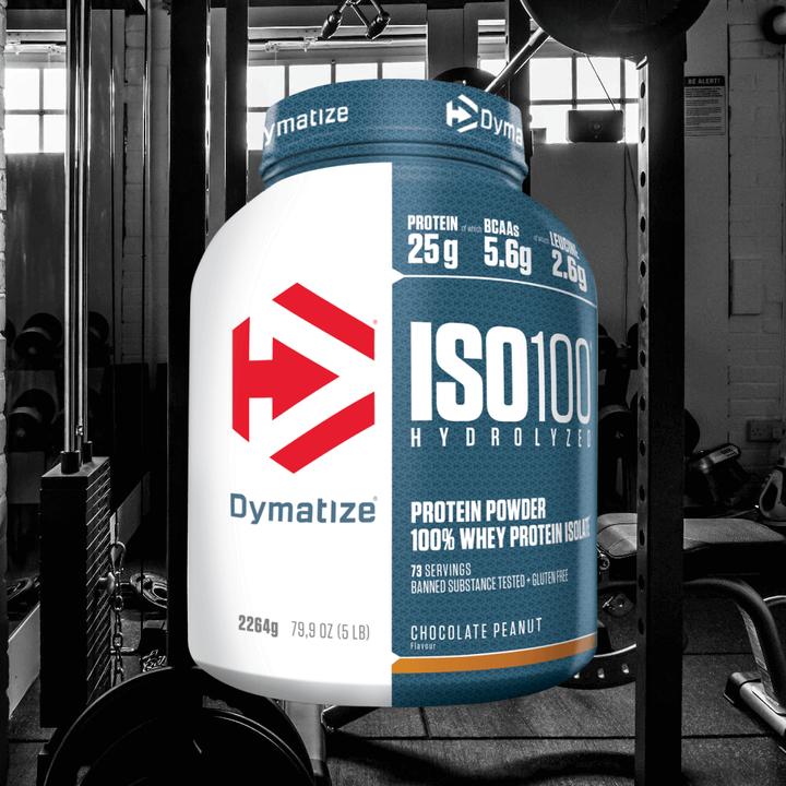 Produktbild Dymatize ISO 100 Hydrolyzed (Schokolade, Erdnuss, 1 x, 2264 g)