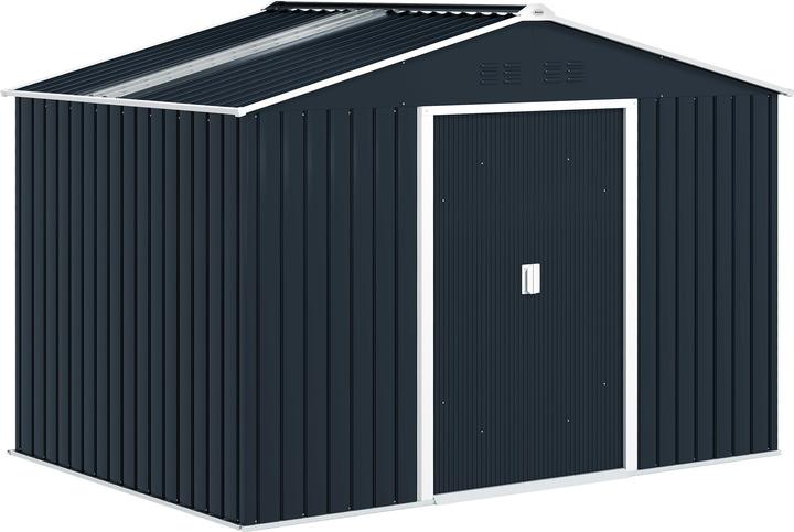 Image du produit Outsunny Gerätehaus Stahl Dunkelgrau