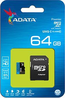 Produktbild Adata microSDXC Card (64 GB, microSDXC, U1, UHS-I)